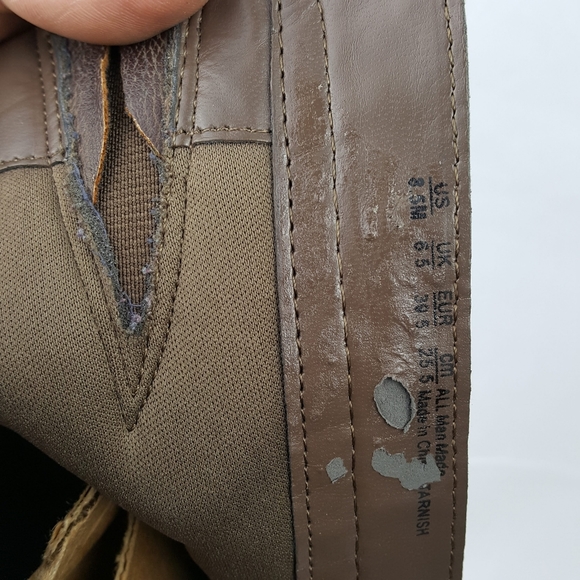 Fergalicious size 8m Brown faux suede zip-up boots - Picture 2 of 8